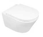 OLTENS Oltens Jog Stille miska WC wisząca PureRim SmartClean z deską wolnoopadającą Slim biały połysk