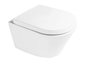 OLTENS Oltens Jog Stille miska WC wisząca PureRim SmartClean z deską wolnoopadającą biały połysk