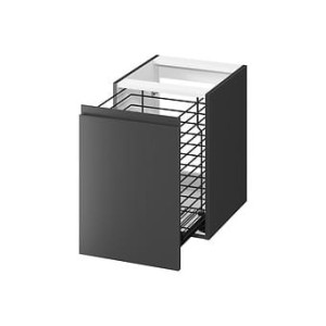 CERSANIT SZAFKA Z KOSZEM NA PRANIE MODUO 40 ANTRACYTOWY ZM