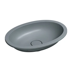 OMNIRES SHELL M+ umywalka podblatowa, 48 x 31 cm  ash grey mat (AG)