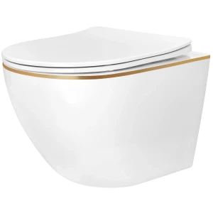 REA Misa WC podwieszana Carlo Mini Tornado NF GOLD EDGE