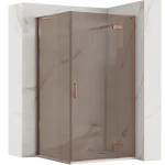 REA Kabina Prysznicowa Hugo 80x90 Miedź Szczotkowana