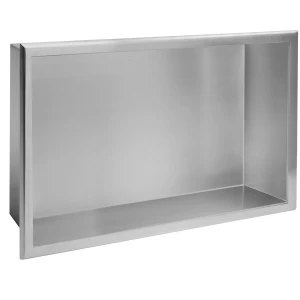 REA PÓŁKA WNĘKOWA ŁAZIENKOWA 30x45 stal szczotkowana