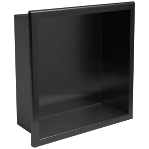 REA PÓŁKA WNĘKOWA ŁAZIENKOWA 30x30 czarny mat