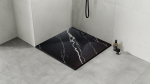 BESCO BRODZIK KWADRATOWY VEXO MARBLE BLACK