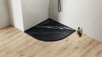 BESCO BRODZIK PÓŁOKRĄGŁY VEXO MARBLE BLACK