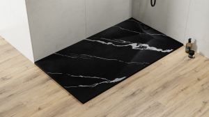 BESCO BRODZIK PROSTOKĄTNY VEXO MARBLE BLACK