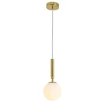 TOOLIGHT LAMPA WISZĄCA SZKLANA KULA G108-1W ZŁOTA E27