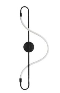 TOOLIGHT Lampa kinkiet LED APP857-W Long Czarna