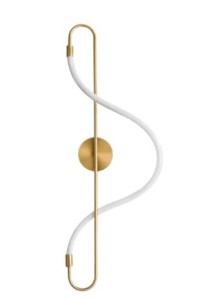 TOOLIGHT Lampa ścienna kinkiet LED APP858-W Long Złota
