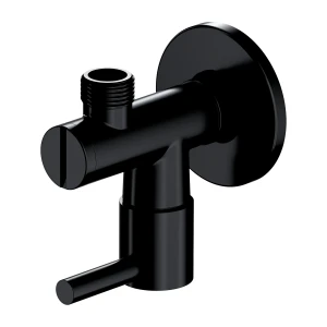 OMNIRES Zawór kątowy czarny półmat