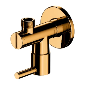 OMNIRES Zawór kątowy złoty połysk