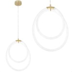 TOOLIGHT  LAMPA WISZĄCA LED G021-CP Złota