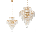 TOOLIGHT KRYSZTAŁOWA LAMPA SUFITOWA 312358 Złota