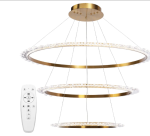 TOOLIGHT KRYSZTAŁOWA LAMPA SUFITOWA LED APP1609-3C ZŁOTA