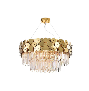 TOOLIGHT Lampa kryształowa wisząca APP1473-CP złota