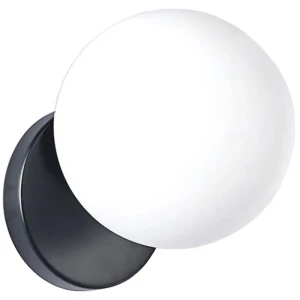 TOOLIGHT Lampa Ścienna Kinkiet Szklana Kula APP949-1W Czarna