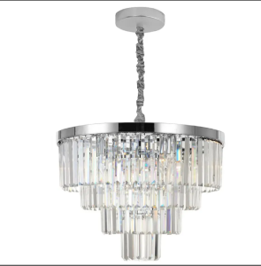TOOLIGHT Lampa kryształowa wisząca APP1534-8CPR Chrom
