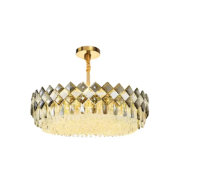 TOOLIGHT Lampa kryształowa wisząca APP1540-8CP60 Gold
