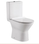 INVENA Kompakt WC Lumin z miską bezkołnierzową i deską wolnoopadającą