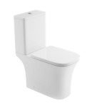 INVENA Kompakt WC Clarity z systemem cichego spłukiwania QFS i deską wolnoopadającą