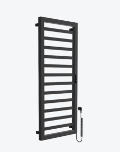 EXCELLENT Brego Smart grzejnik łazienkowy elektryczny 115x50 cm, czarny mat