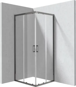 DEANTE Funkia Evo Kabina prysznicowa prostokątna 80x90 cm titanium