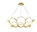 TOOLIGHT LAMPA WISZĄCA LED APP1800-CP ZŁOTA SZCZOTKOWANA