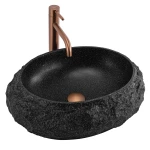 REA Umywalka nablatowa Mika Black