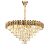 TOOLIGHT Lampa Wisząca z Kryształami G061-CP 80CM ZŁOTA