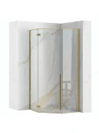 REA Kabina Prysznicowa DIAMOND 100x100 Złota Szczotkowana