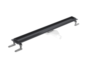 EXCELLENT Stilio odpływ liniowy 90 cm z kołnierzem ruszt do wypełnienia płytką, grafit szczotkowany