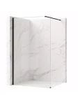 REA Ścianka prysznicowa Flexi Transparent / Black 130
