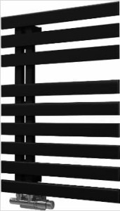 AQUAFORM Grzejnik łazienkowy HIKARI 720/500CZARNY LEWY moc 477W