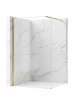 REA Kabina prysznicowa Walk-In Flexi Transparent / Brush Gold 110