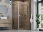 BESCO Kabina Exo-H Chrom 80x80x drzwi składane