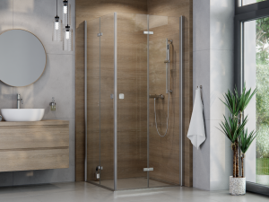 BESCO Kabina Exo-H Chrom 80x80x drzwi składane