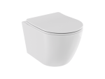 BESCO Zestaw miska WC Aspen White plus deska wolnoopadająca Aspen Slim White