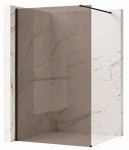 REA Kabina prysznicowa Walk-In  Flexi Brown / Black 80