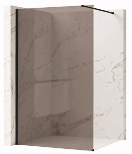 REA Kabina prysznicowa Walk-In  Flexi Brown / Black 100