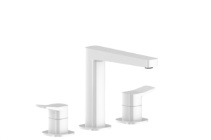 KFA ARMATURA KRAKÓW MALAGA WHITE bateria umywalkowa 3-otworowa stojąca