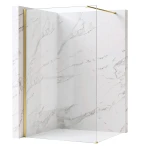 REA Kabina prysznicowa Walk-In Flexi Transparent / Brush Gold 70