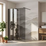 REA Kabina prysznicowa Walk-In Rea Flexi Grey / Black 100