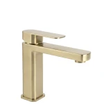 REA Bateria umywalkowa Arlo Złota Szczotkowana Niska