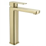 REA Bateria umywalkowa Arlo Złota Szczotkowana Wysoka