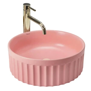 REA Umywalka nablatowa DUO Sweet Pink Matt