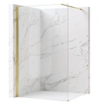 REA Kabina prysznicowa Walk-In Flexi Transparent / Gold 90