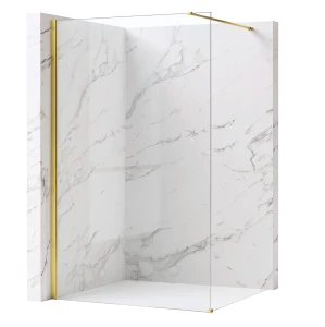 REA Kabina prysznicowa Walk-In Flexi Transparent / Gold 140
