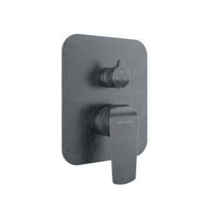 EXCELLENT Clever 2.0 bateria prysznicowo-wannowa podtynkowa, 3 funkcyjna, grafit szczotkowany