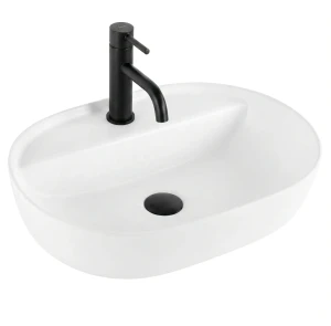 REA Umywalka Nablatowa  Aura 51 White Matt